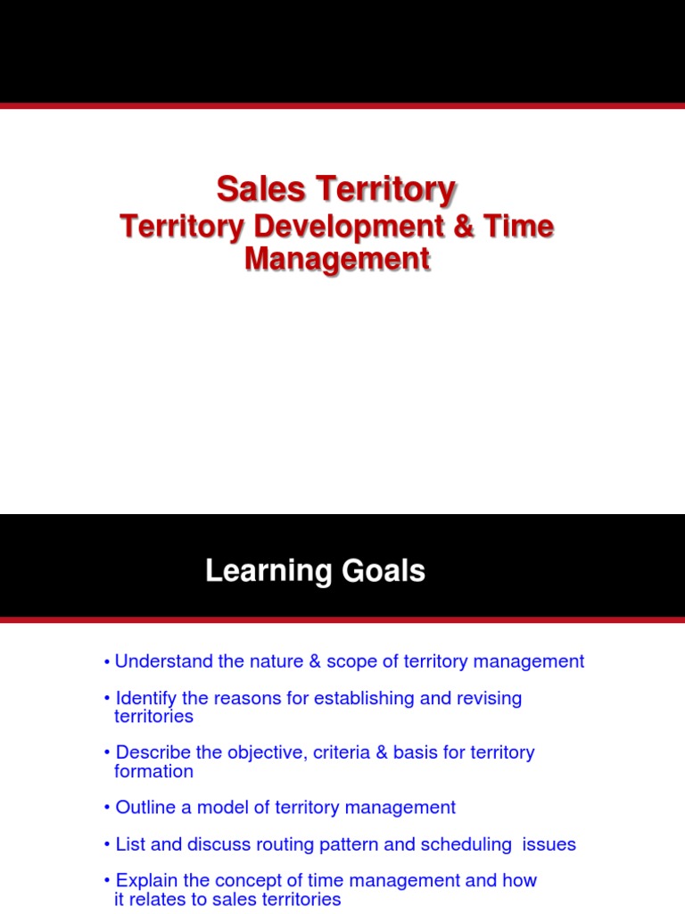 Sales Territory Management Strategies | PDF | Sales | Time Management