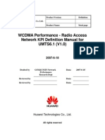 wcdma kpi definition