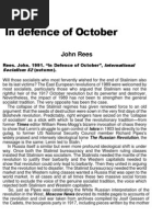 Download John Rees In Defence of October 1991 by Tuyop SN117643361 doc pdf