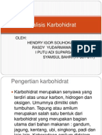 Presentasi Analisis Karbohidrat