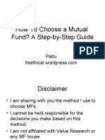 Step-by-Step To Choose A Mutual Fund