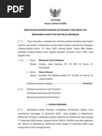 Putusan Sidang Putusan No.10!17!23 PUU VII 2009 | PDF