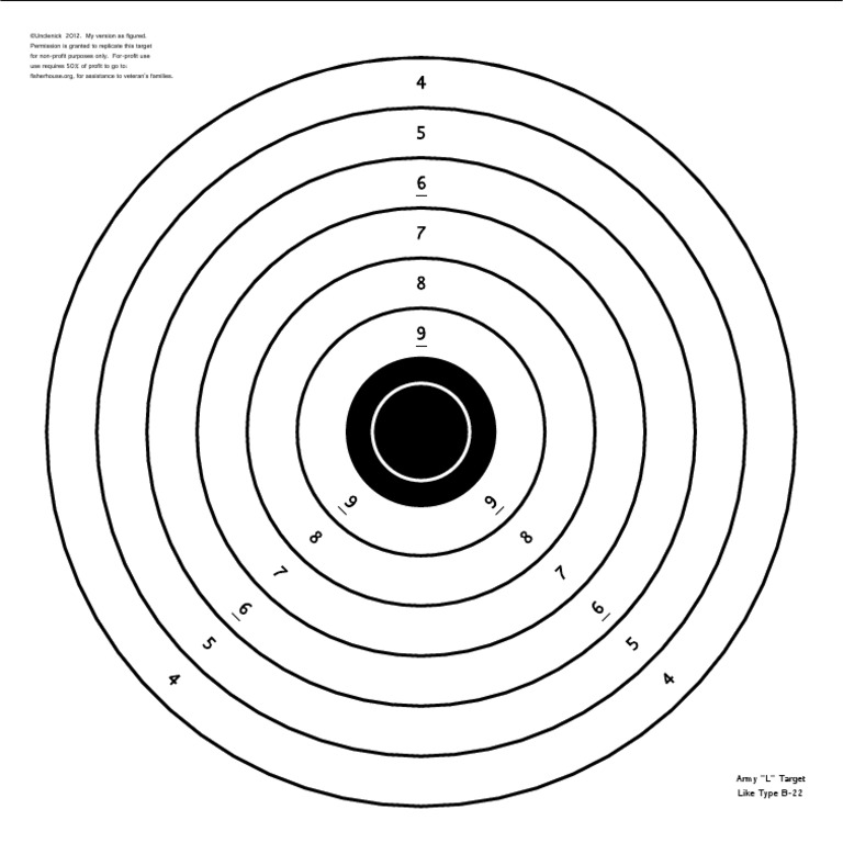 Army L Target for Non-Profit Use | PDF