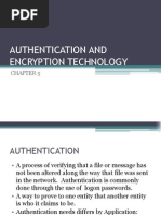 Chapter 5 - Authentication and Encryption Technology