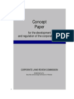 Concept Paper For Development of Corporate Sector