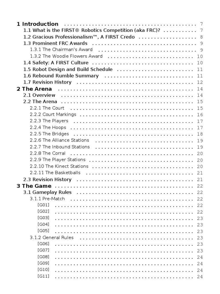Frc 2012 Game Manual Download Free Pdf Sports Science