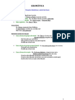 Funções sintáticas e classes de palavras na gramática