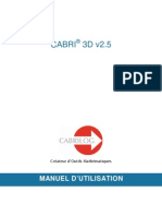 Manuel D'utilisation de Cabri 3D