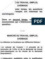 MARCHÉ DU TRAVAIL, EMPLOI, CHÔMAGE