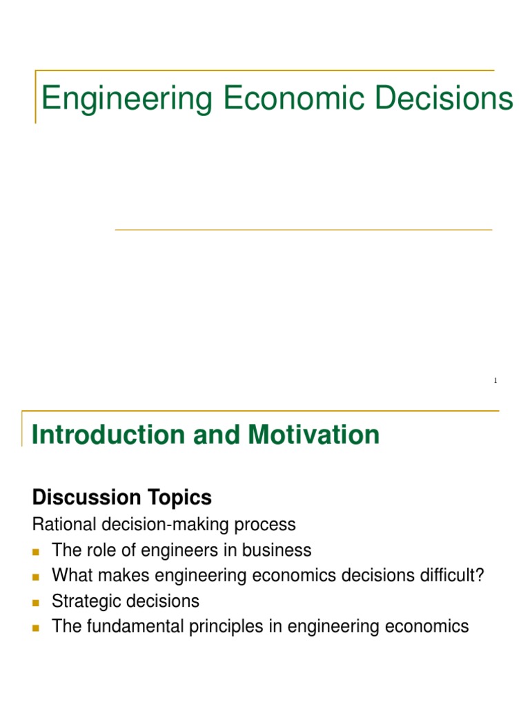 Objectives of engineering economics picture