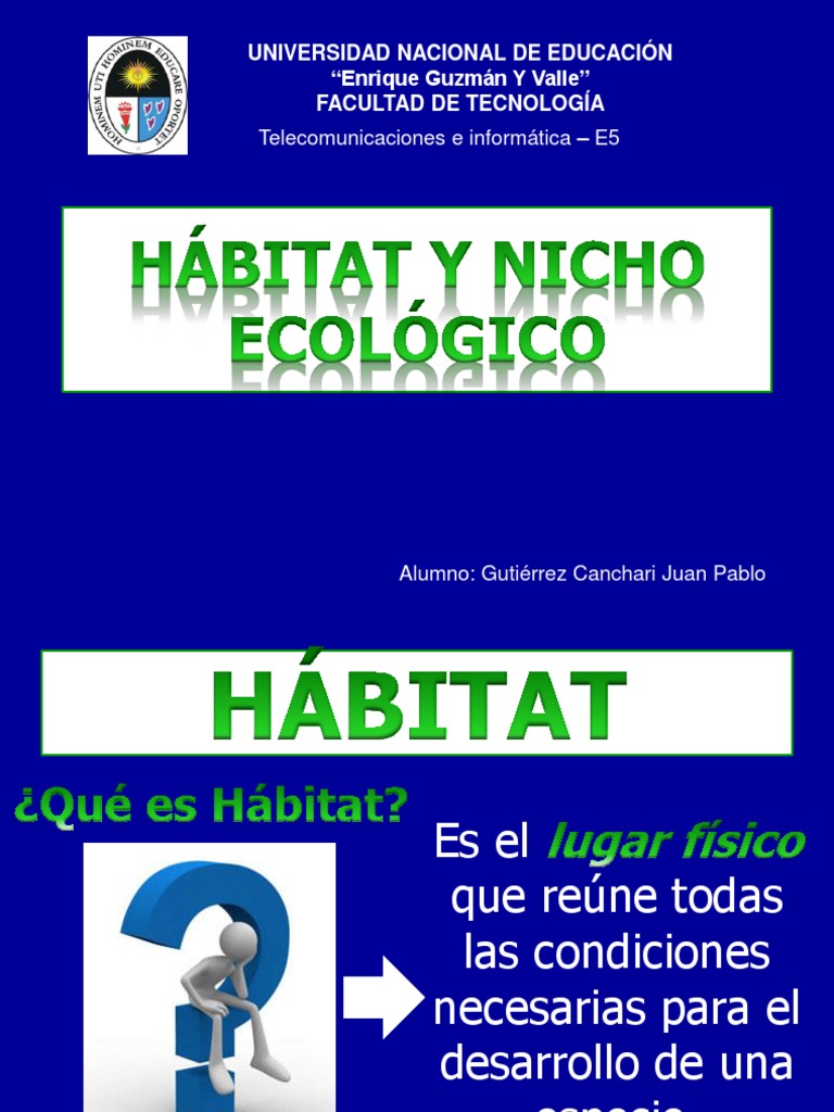 Qual A Diferença Entre Habitat E Nicho