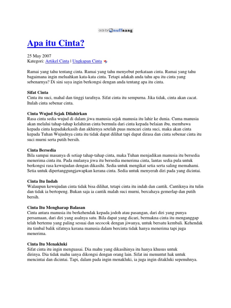 Apa Itu Cinta Pdf
