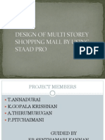 Design of Shopping Mal by Using Staad Pro