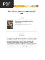 B - KRANTZ,(2012) - Review, Hull s Principles of Behavior and Psychology s Unity