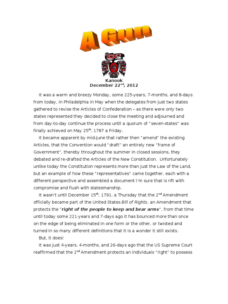 Guns | PDF | Second Amendment To The United States Constitution ...