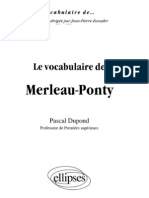 Le Vocabulaire de Merleau-Ponty