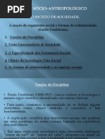 Aula 10 - Fatos Sociais - Abordagem Funcionalista Da Sociedade