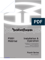 Rocford Fosgate, Instalation & Operation p3001 p6001bd