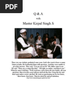 Q and A with Master Kirpal Singh