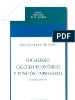 Socialismo, Calculo Economico y Funcion Empresarial de Jesus Huerta de Soto