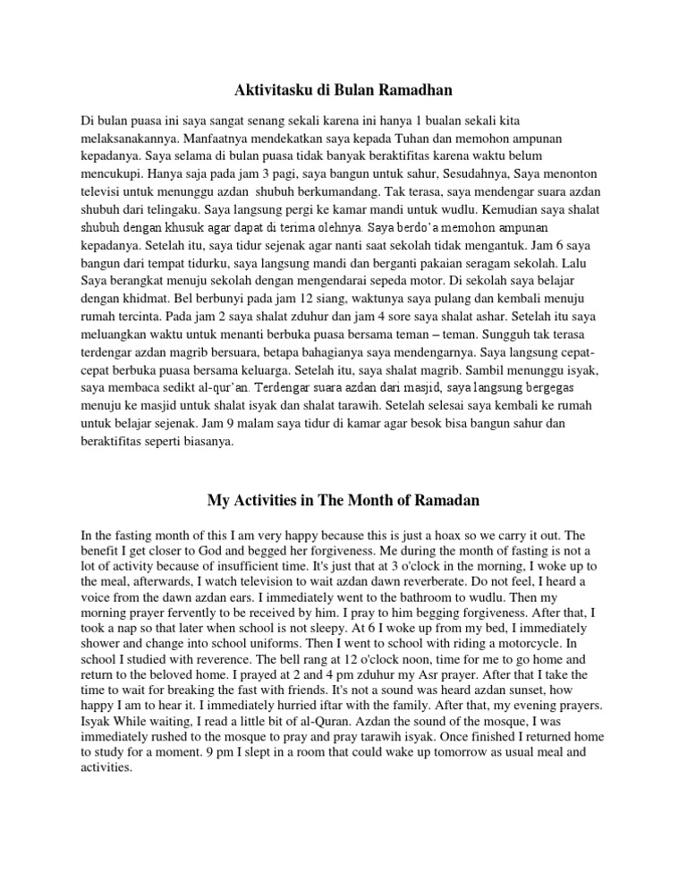 Short essay on ramadan picture