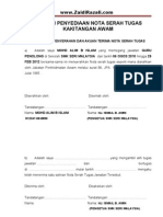 Download Contoh Nota Serah Tugas Kakitangan Awam Guru by edyanie SN117738419 doc pdf
