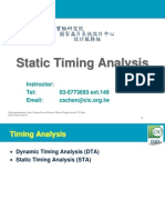 Static timing analysis