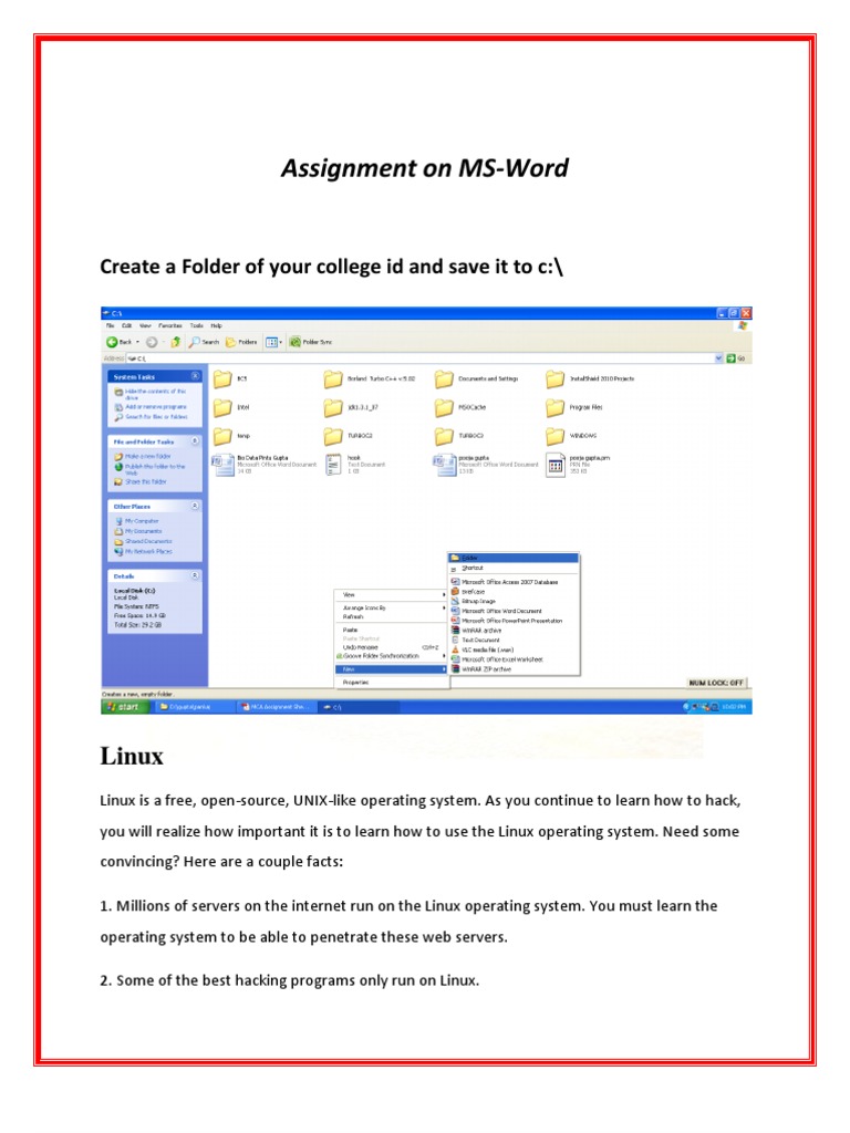 Basic Ms Word 2007 Notes | PDF | Linux | Operating System