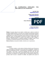 a de Cooperativas Populares - Uma Alternativa à Precarização Do Trabalho