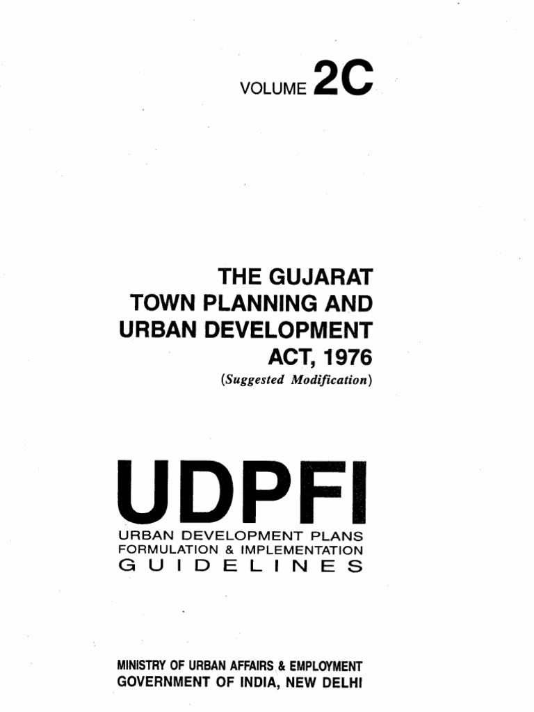 Gujarat Town Planning Act 1976 | PDF