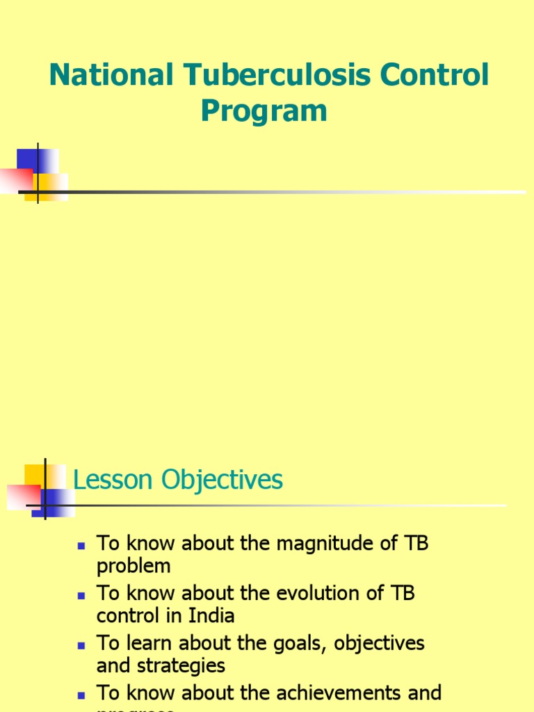 National TB Control PDF Tuberculosis Clinical Medicine
