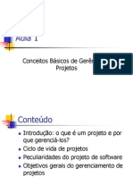 Conceitos Gerenciuamento de Projetos I