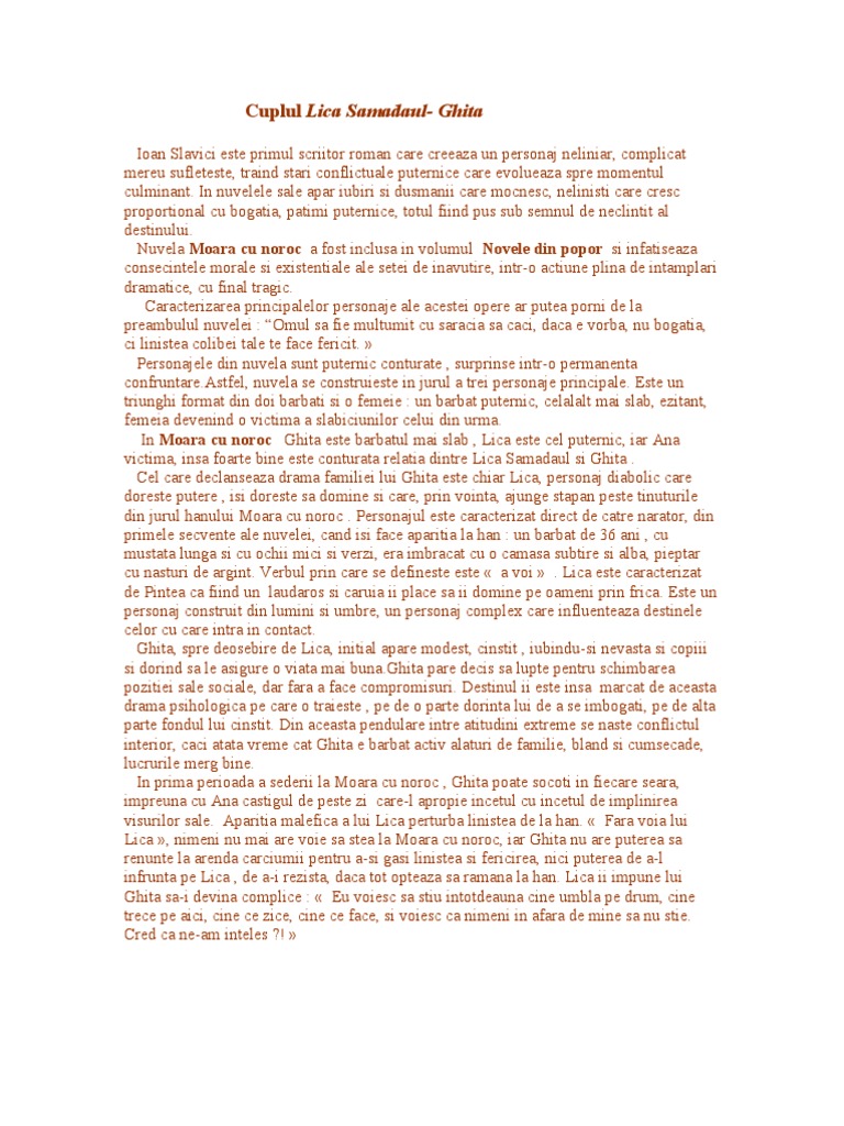 Cuplul Lica SamadaulGhita