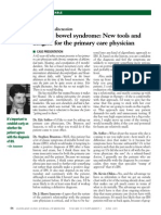 Irritable Bowel Syndrome: New Tools and Insights For The Primary Care Physician