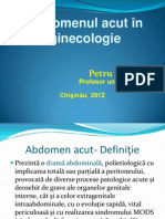 Abdomen Acut in Ginecologie