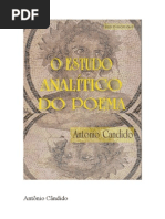 O estudo analítico do poema