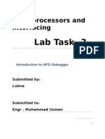 Microprocessors and Interfacing: Lab Task-3