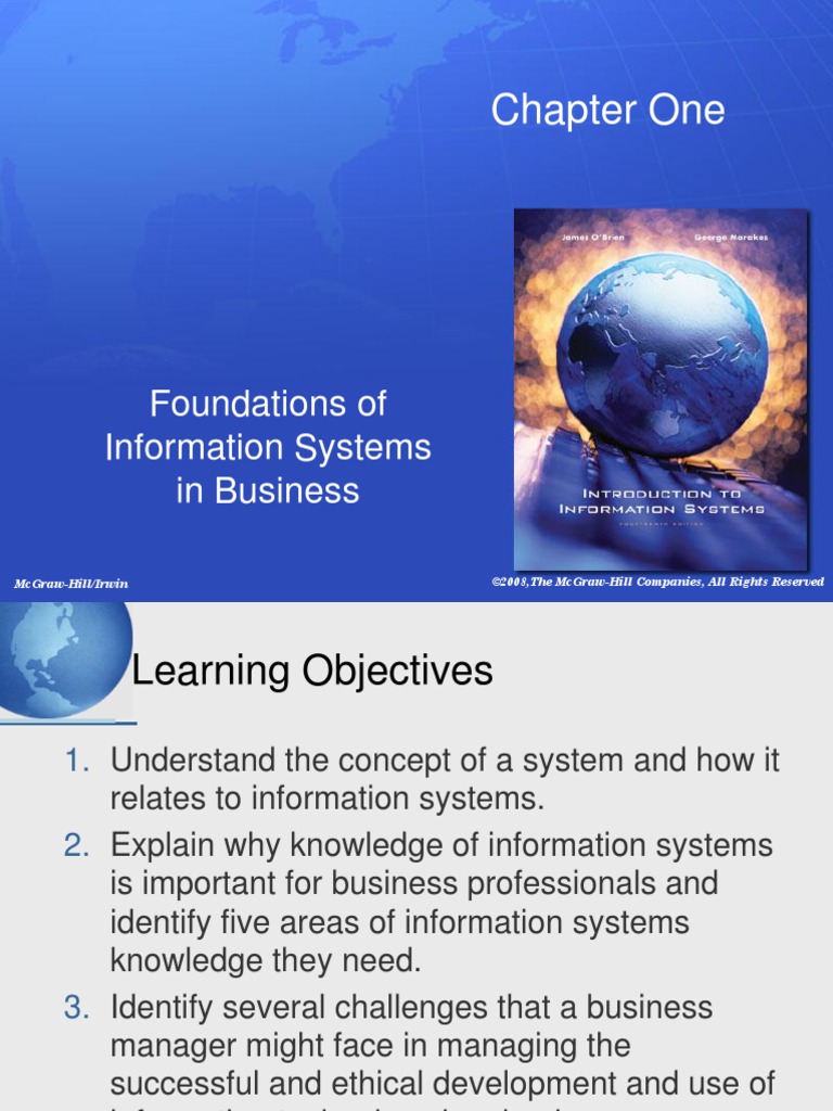 Foundations of Information Systems in Business | PDF | Information ...