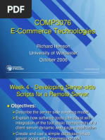 COMP3076 E-Commerce Technologies: Richard Henson University of Worcester October 2006