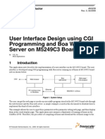 User Interface Design Using CGI Programming and Boa Web Server On M5249C3 Board