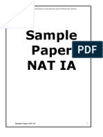Sample Paper NAT IA