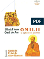3191930 SfIoan Gura de Aur Omilii La Epistola Catre Romani