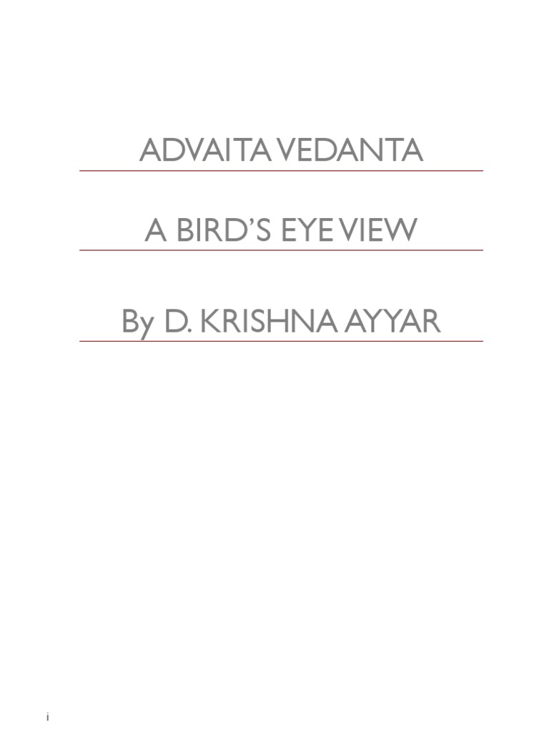 Overview of Advaita Vedanta Philosophy | PDF | Brahman | Advaita Vedanta