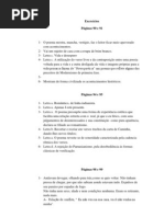 Exercícios de portugues