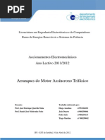 Arranques do Motor Assíncrono Trifásico