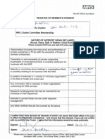 NW London NHS Declaration of Interest3