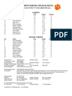 12-13 Varsity and JV Roster