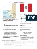 (South America) : Minimum Credentials Required