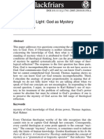 The Heart of Light: God As Mystery: Richard W. Miller