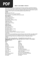 Direct and Indirect Speech